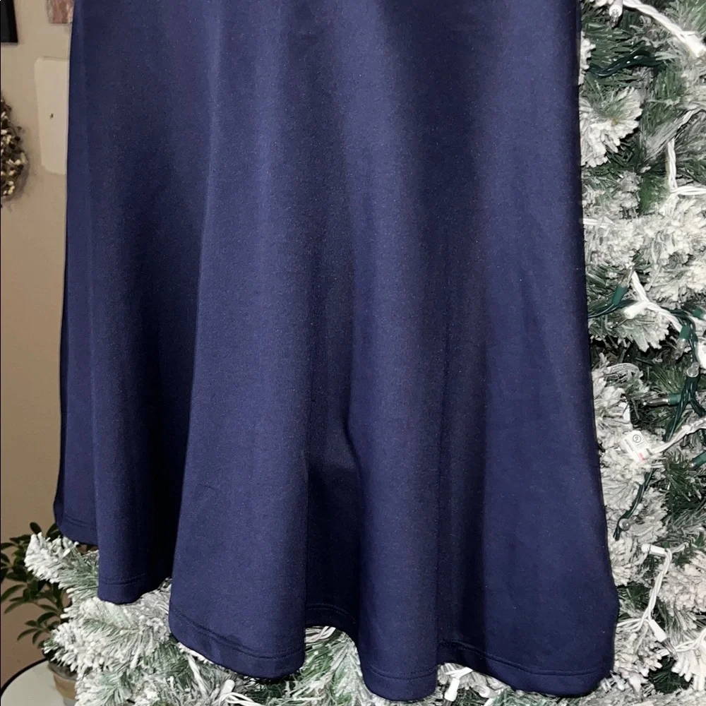 Navy Striped juniors Dress - Picture 4 of 8